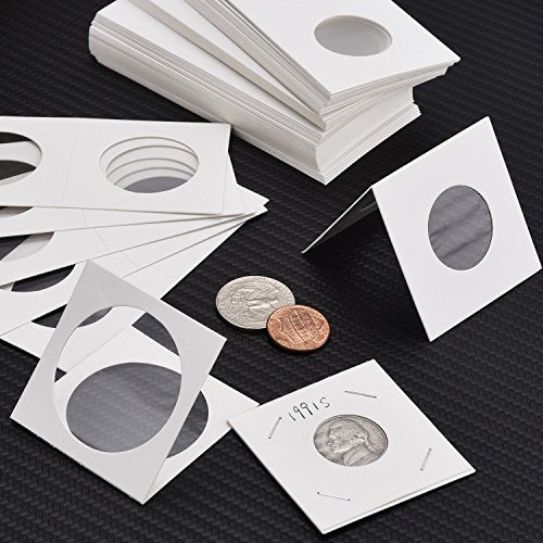 Hicarer 300 Pieces Cardboard Coin Holder Flip Mega Assortment, 2 by 2 –  Coins Currency and More