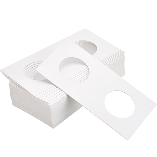 Favourde 300 Pieces Cardboard Coin Holder Flip Mega Assortment, 2 by 2 Inch  for Coin Collection (6 Sizes)