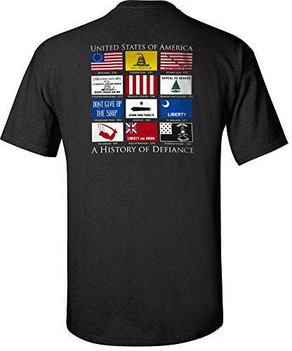 Flags of Defiance T-Shirt Black - 4XL