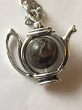 Teapot Necklace With Authentic Turritella Bead