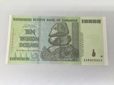 Ten Trillion Dollar Zimbabwe Bank Note